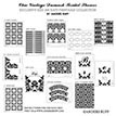 Chic Vintage Damask Bridal Shower Printable Collection - Black and White